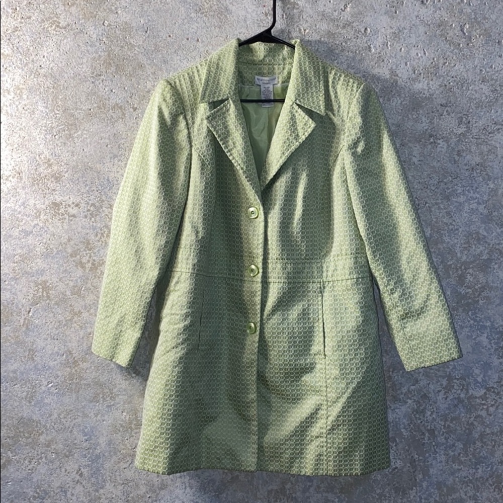 18w medium weight jacket lime green and textured!